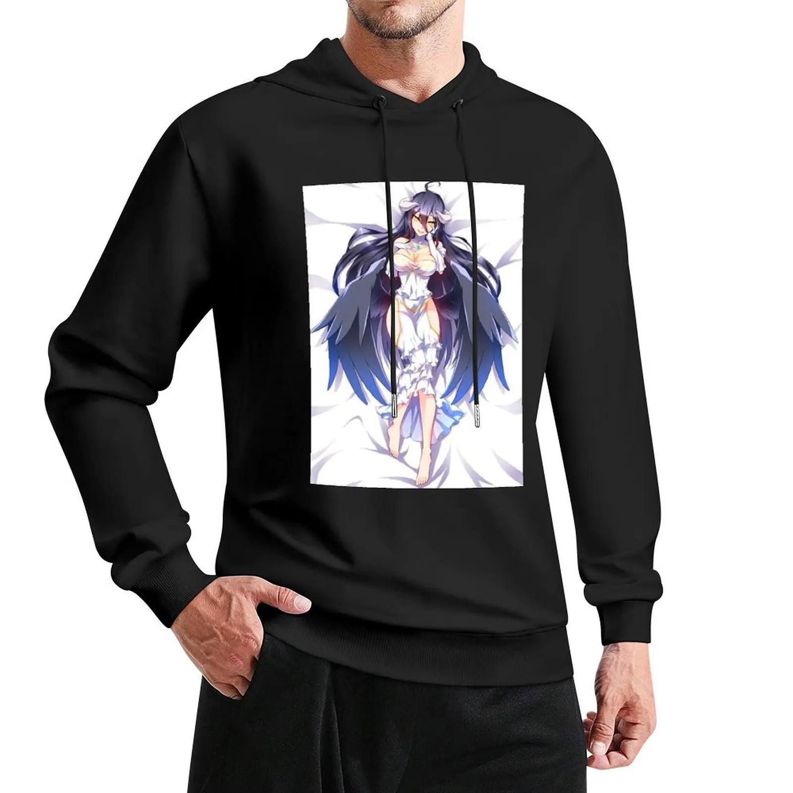 Loli Albedo from Overlord Anime 2 Pullover Hoodie hooded shirt men's autumn clothes new hoodies and sweatshirts