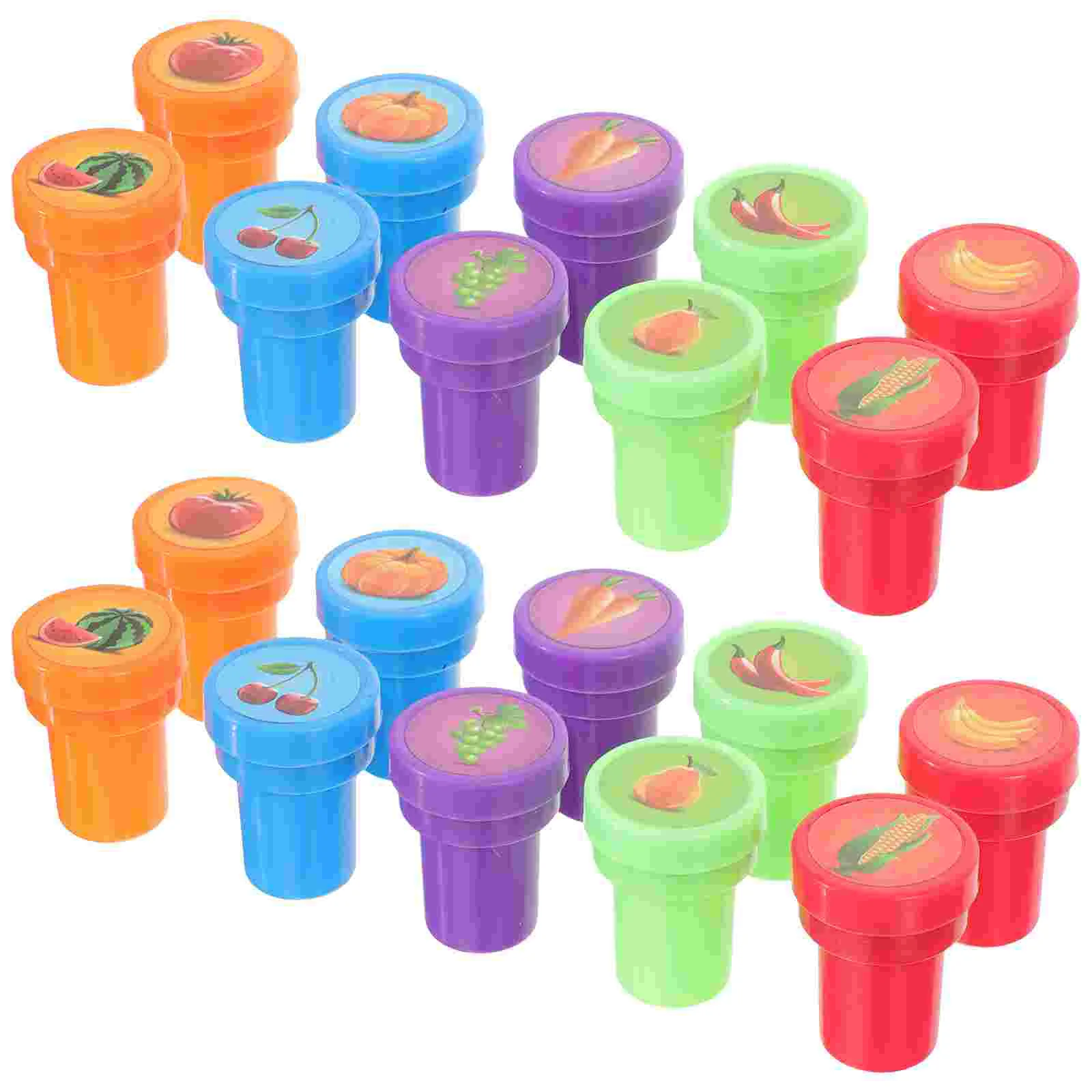 20 Pcs Stamper Kid Cute Student Toddler Toys Basket Set Animal Funny Child Kids