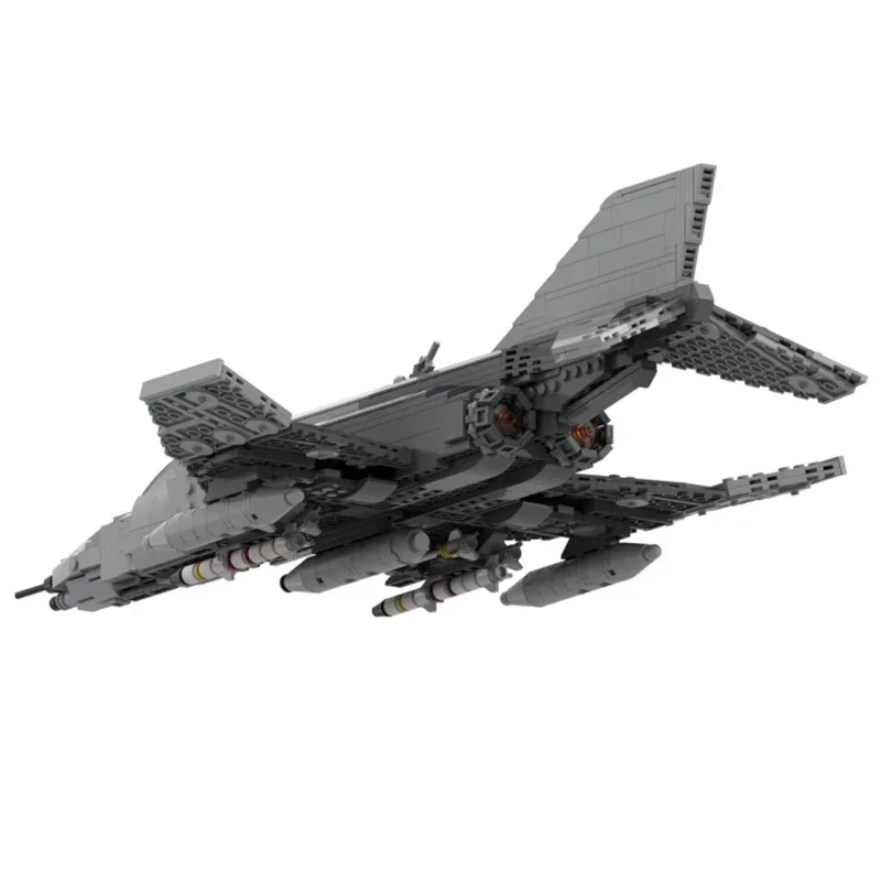 Moc Building Bricks Military Model F-4G Wild Weasel Fighter Technology Modular Blocks Gifts Toys For Children DIY Sets Assembly