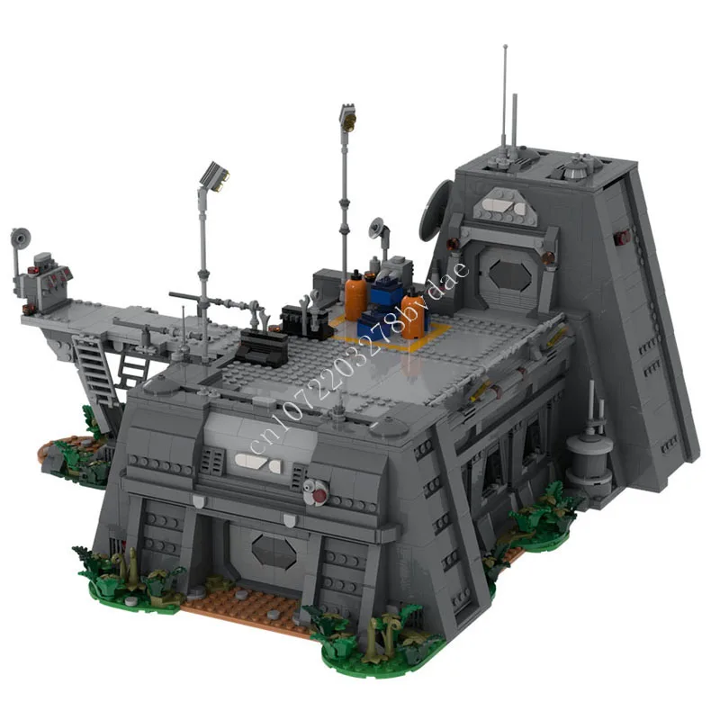 2838-teiliges Sci-Fi Walker Depot Baustein-Set Militärbasis Diorama-Modell Lehrreiches Montage-Spielzeug Geschenk für Erwachsene Dekoration