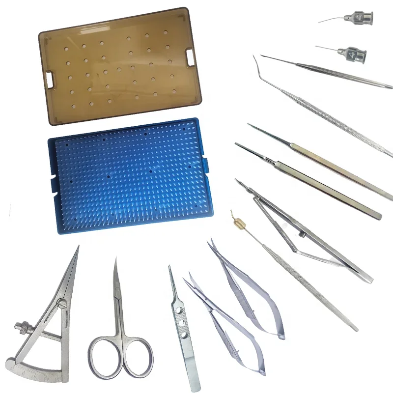 15-Piece Ophthalmic Surgery Glaucoma Instrument Set the Basis of Surgical Instruments