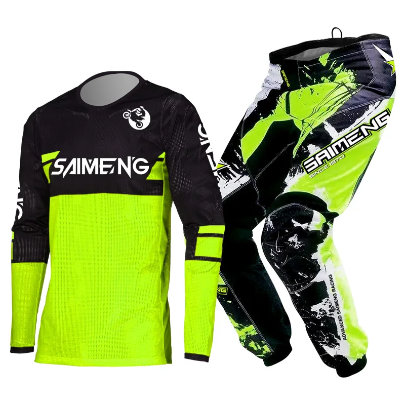 Enduro suit child Motocross Jersey Pant Kits mx mtb boy 4 5 6 7 8 9 10 11 12 year youth Off-road Motorcycle corss Racer Gear Set