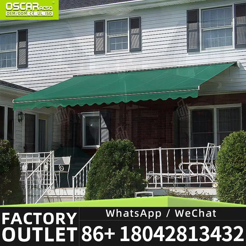 Electric  with LED Strip Remote Controlled Anti UV Motorized Canopy for US Patio Folding Outdoor Sun Shade Retractable Awning