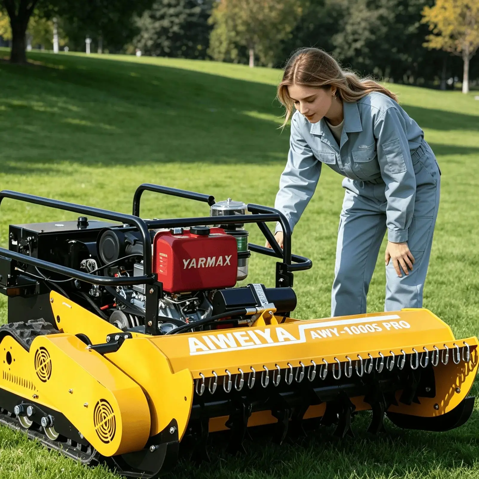 Customized Small Farm Plot  Cordless Rechargeable Lawn Mower, Lightweight Body Convenient For Storage And Moving mower zero turn