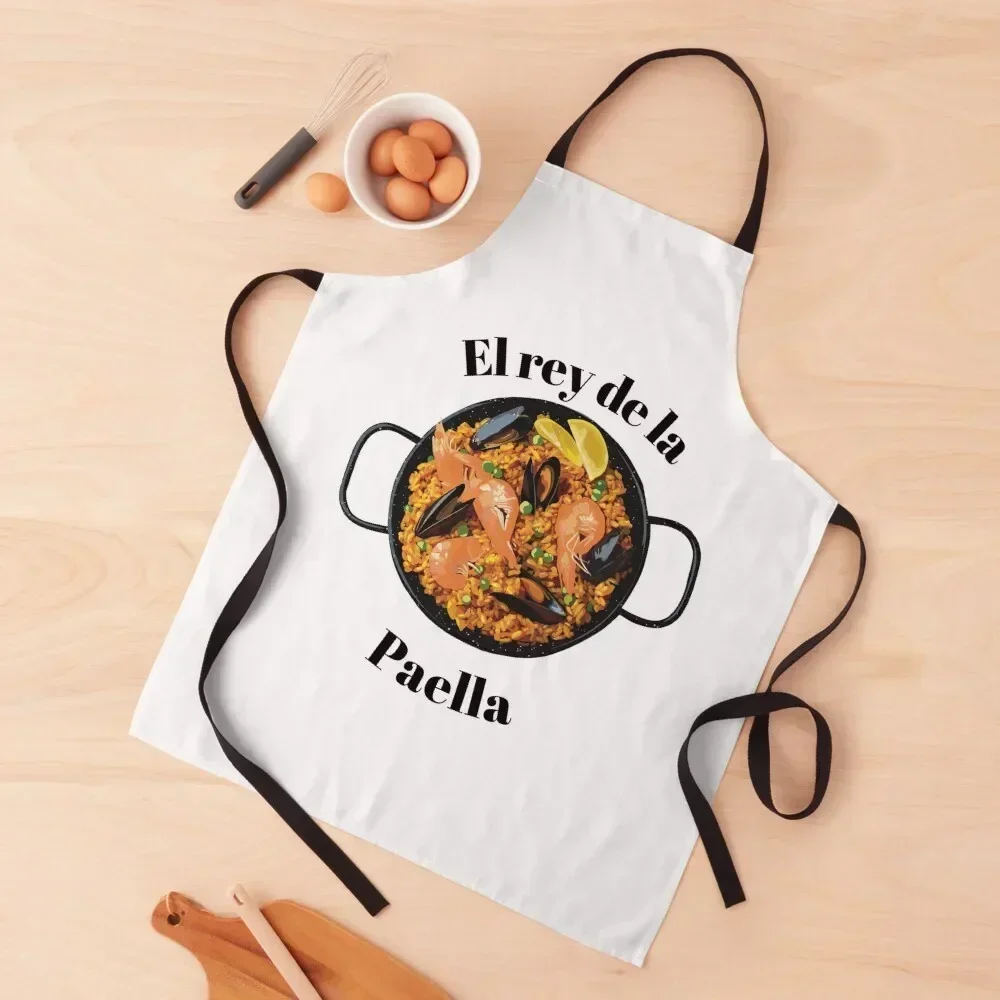 Delantal El rey de la paella, peluquero profesional, todo para cocina y hogar, decoración navideña, delantal de ropa para el hogar para mujer