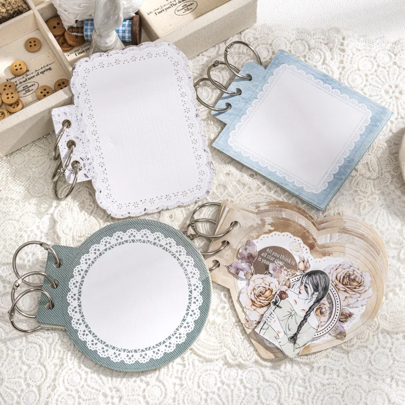 1 pacote/2 pacote 15 folhas/pacote um toque suave no seu caderno com base de formas personalizadas para colagem mãos série artesanal folha solta