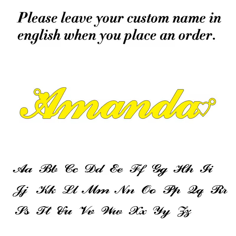 Custom Name Necklace for Women Personalised Cursive Letter Pendant Stainless Steel Jewelry Men Chain Choker Collar Personalizado - Image 21