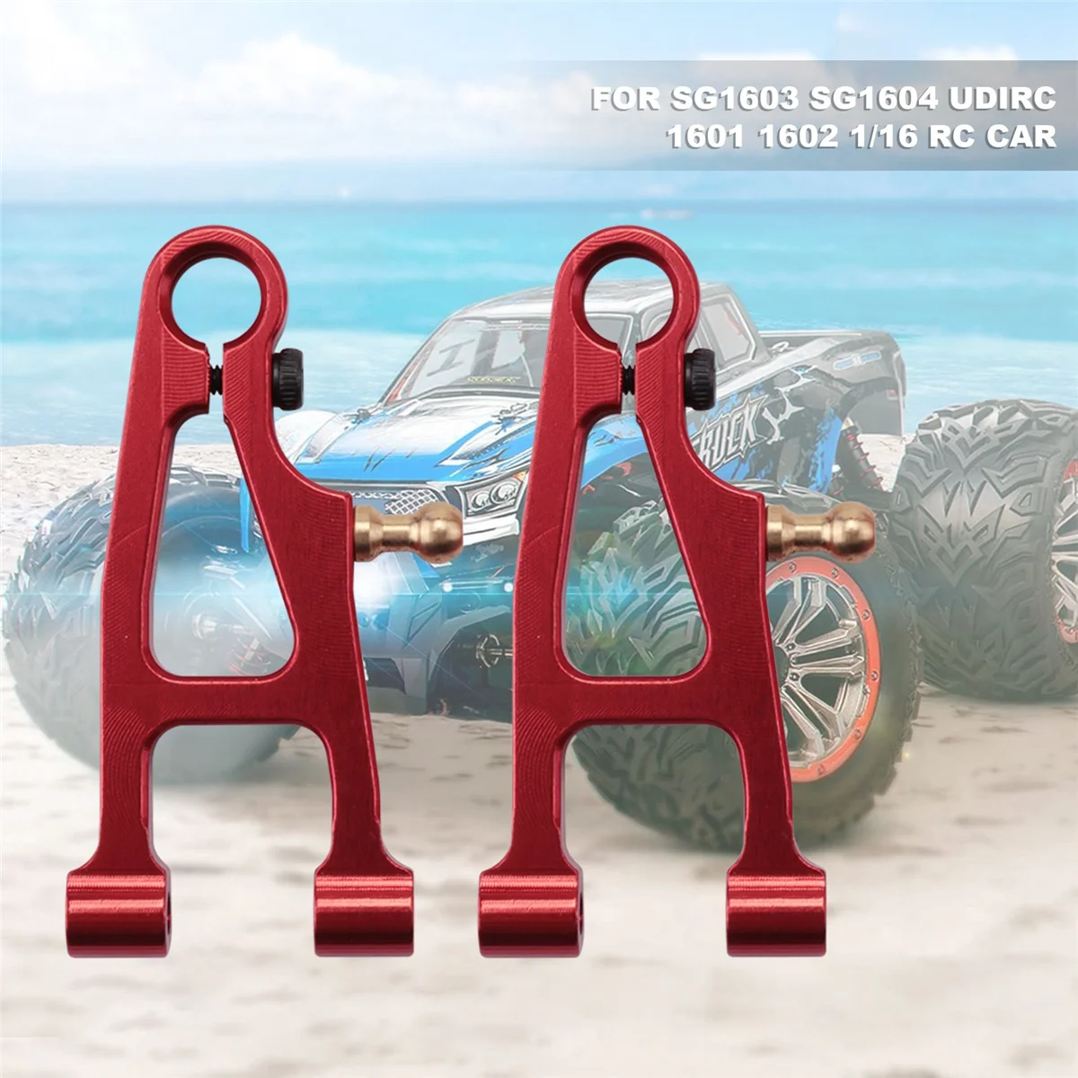 BAAA-12Pcs مجموعة قطع غيار معدنية ترقية محور الناقل سوينغ الذراع ل SG 1603 SG 1604 SG1603 SG1604 UDIRC 1601 1602 1/16 RC سيارة، أحمر