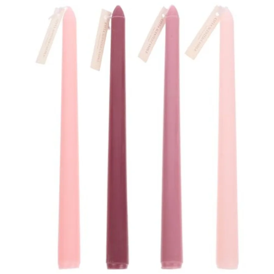 

Pink Ombre Aromatherapy Taper Candles 9.8 Inch Scented Long Pole Candles for Wedding Valentine's Day Decor Romantic Dinners and