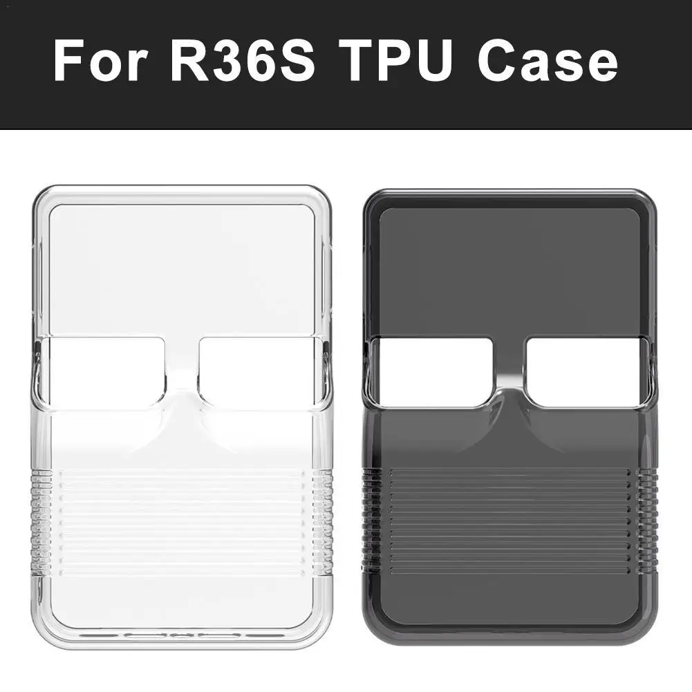 Schutzhülle Anti-Scratch Anti-fallen Lagerung Box Für R36S Transparent TPU Fall Tragbare Spielkonsole Schutzhülle