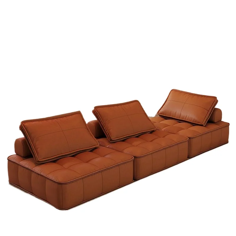 مكعبات التوفو، أريكة مفردة، أريكة كسولة، غرفة نوم، أريكة صغيرة، كاجوال، بسيط، مربع، مزيج، حصير