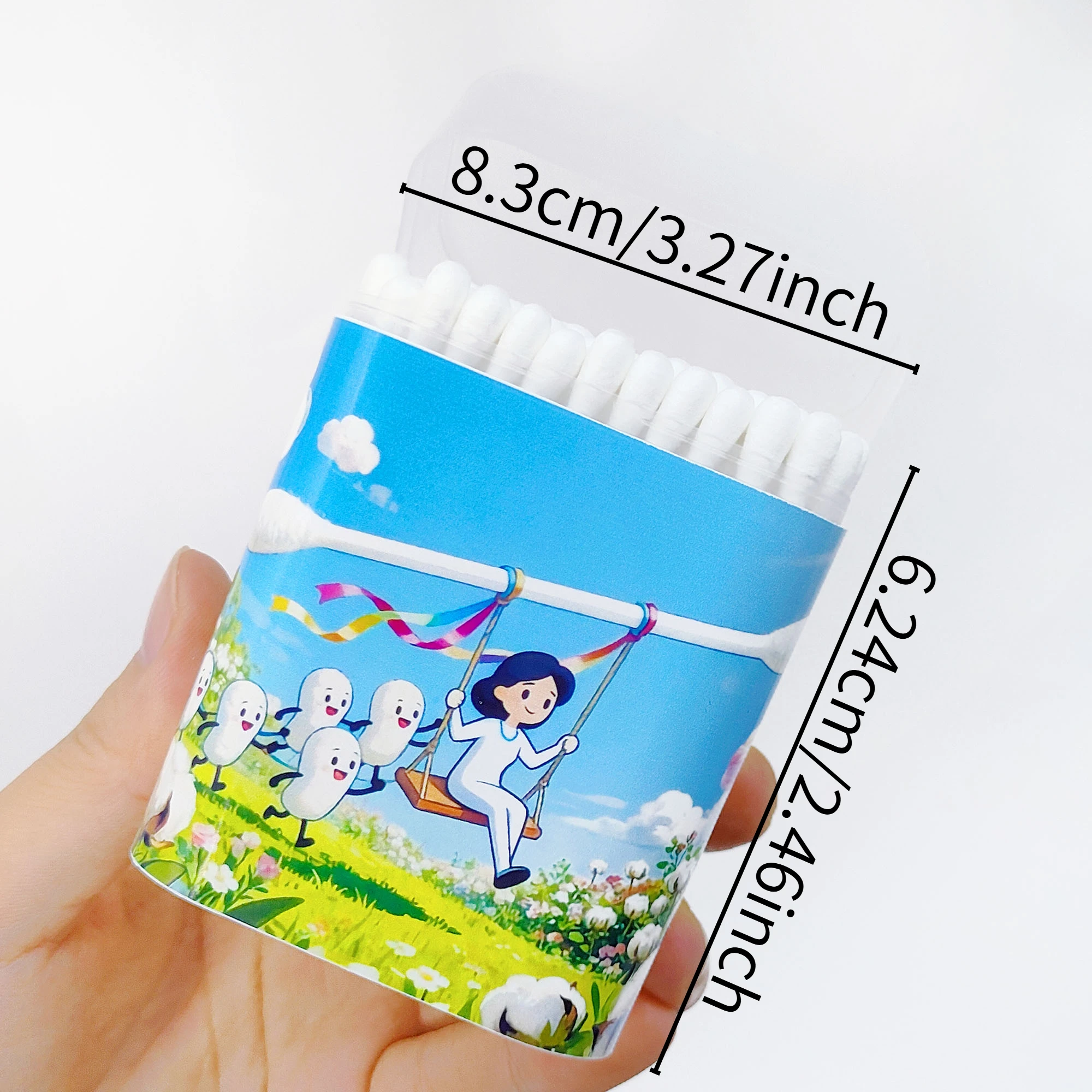 100 Stück/300 Stück Wattestäbchen mit Muttertagsmotiv, doppelseitige multifunktionale Wattestäbchen, Happy Mother's Day, Weihnachtsgeschenk.