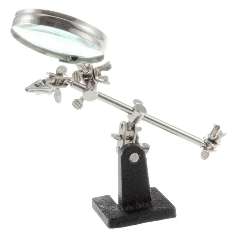 

Helping Nflc-easy-carrying With 2 Clips Stand Rotating Magnifying Hand Soldering Glass Tool Adju Third 360 Alligator Degree