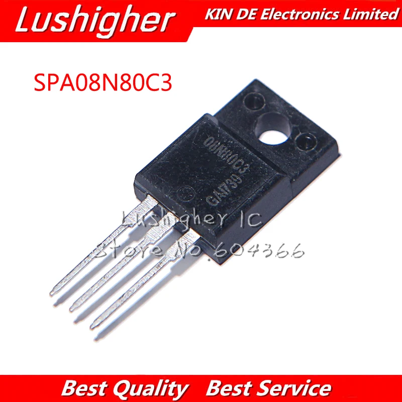 10pcs SPA08N80C3 TO220F 08N80C3 TO-220F