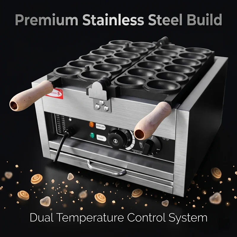 

12-Hole Waffle Maker Electric Double-Sided Commercial Use for Chicken Egg And Cake 110V 220V Snack Equipment for Afternoon Tea