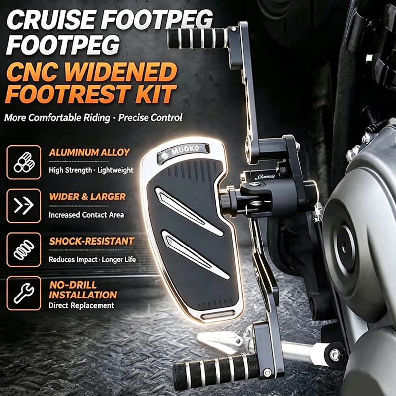 Repose-pieds élargis pour moto VOGE CU625 CU525 CU250, pédale rétro modifiée, pédale avant élargie, accessoires