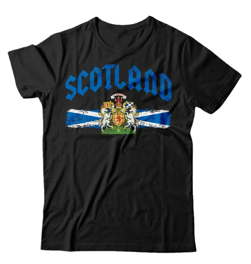 Scotland Heritage Badge Unisex T-Shirt 100% Cotton O-Neck Short Sleeve Summer Casual Mens T-shirt Streetwear
