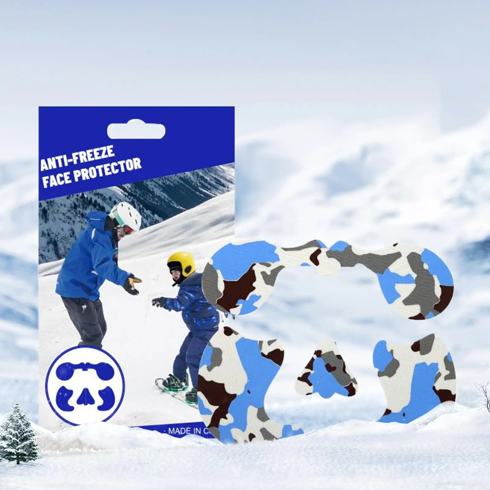 แผ่นปิดหน้ากันหนาว กันลม กันแดด ผ้าฝ้าย สำหรับเล่นสกี สโนว์บอร์ด ตกปลาน้ำแข็ง ปีนเขา และแบกเป้ในฤดูหนาว