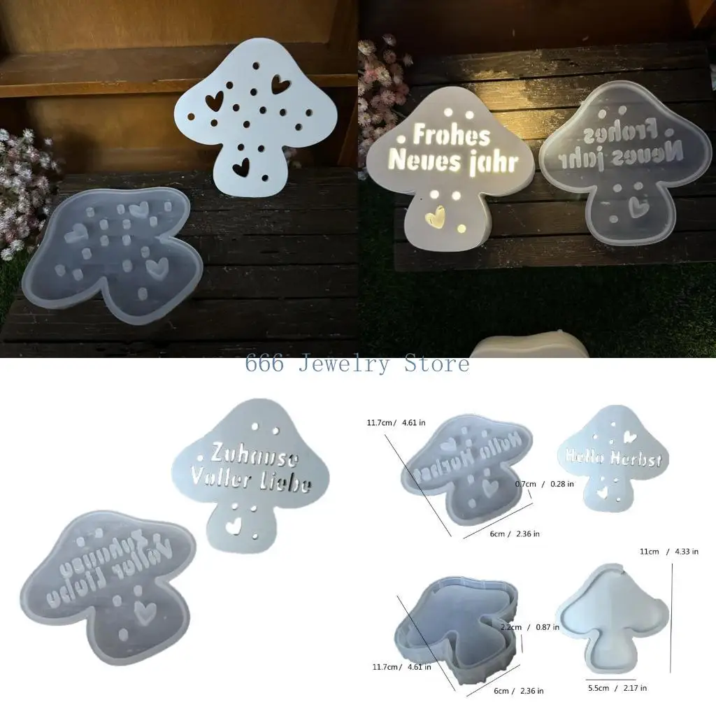 

F2TD Mushroom Nightlight Silicone Silicone Folm со светодиодной мягкой светящейся ночной лампой