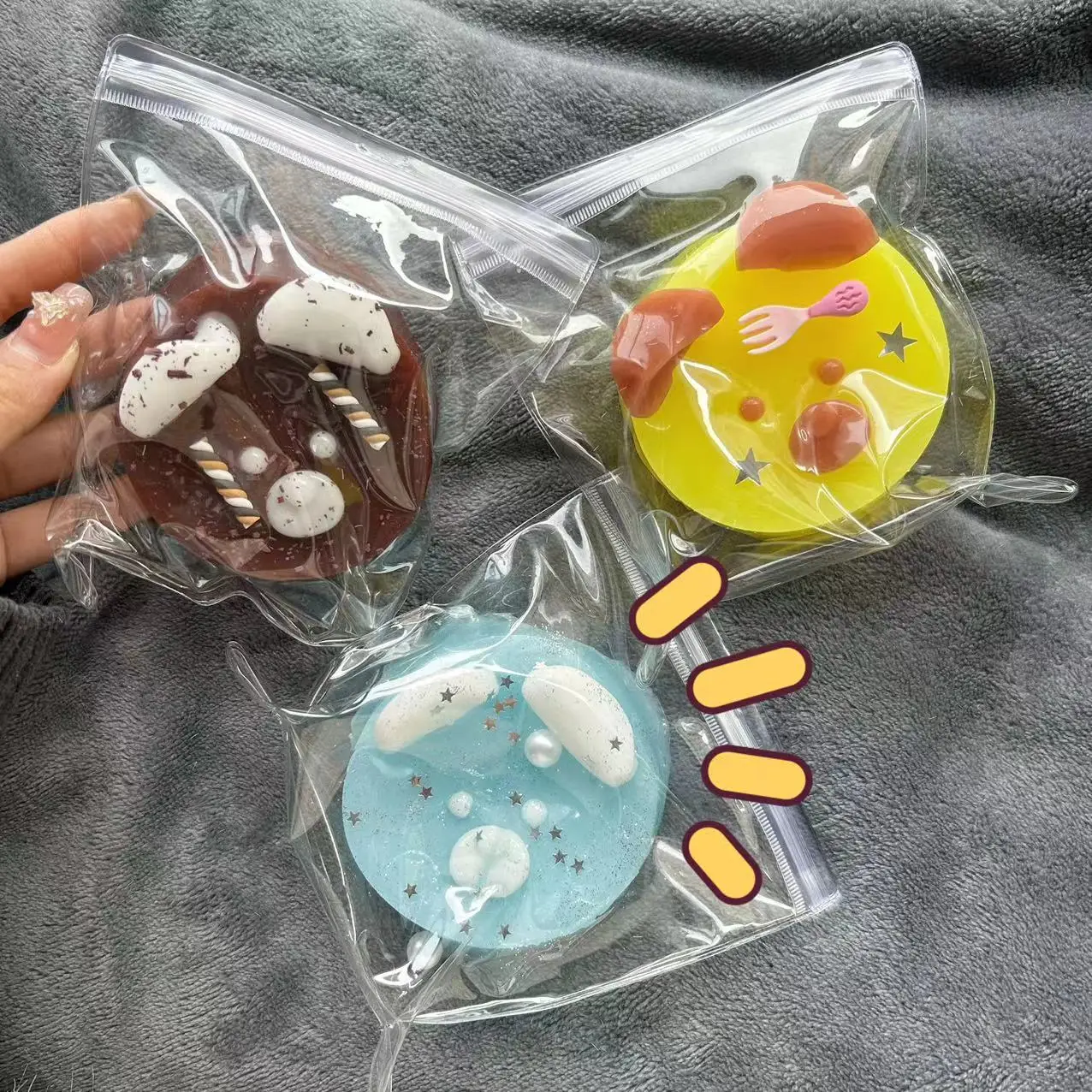 Transparante Kwallen Zachte TPR Trage Rebound Squishy Speelgoed Pinch Speelgoed Stress Decompressie Fidget Knijpspeelgoed