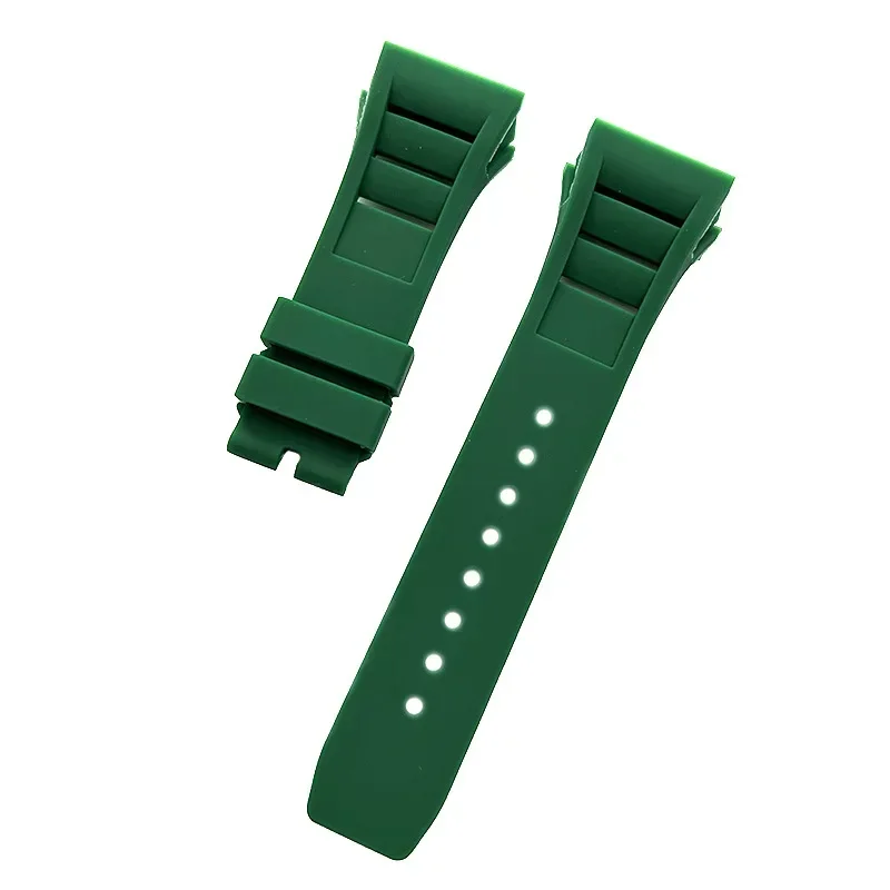 Original Quality Soft Colorful 25mm*20mm Waterproof Natural Rubber Watchband For Richard Mille Watch strap Bracelet