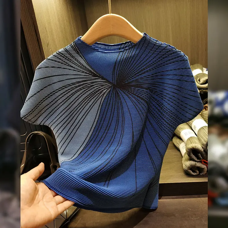 عارضة مطوي أعلى مزاجه الطباعة قصيرة الأكمام مطوي تي شيرت تنوعا سليم جديد سليم صالح سليم الأعلى