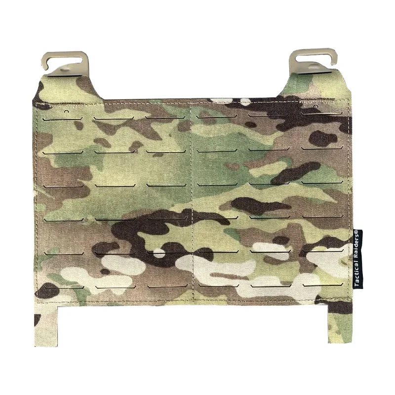 Tactical Vest MOLLE Front Panel Flat  Laser Cutting Pouch Expansion Conversion Board /Connecting Multicolor