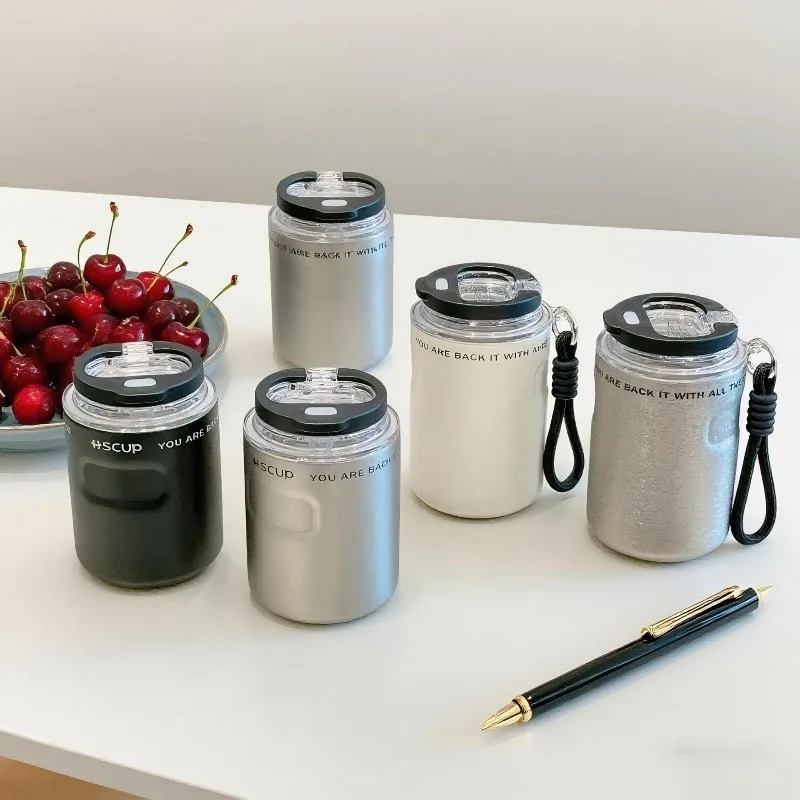 350ML High Appearance Coffee Cup for Men and Women, Delicate Stainless Steel Car Direct Drinking Water Cup
