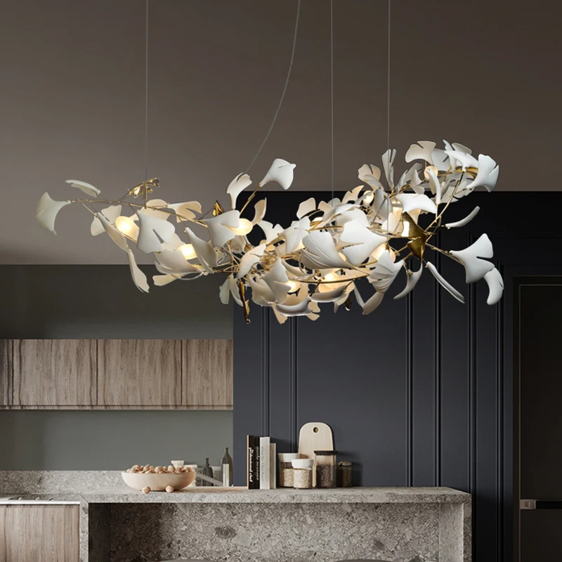 

Chandeliers for Dining Room Decor Ceramics Led Lamp Lustre Nordic Ceiling Chandelier Kitchen Living Center Table Indoor Lighting