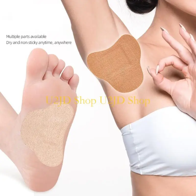 U2JD 10Pcs Disposable Cotton Lined Sweat Pads Stay Dry All Day For Dancing Fitness
