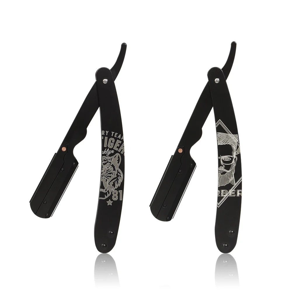 Salon Barber Knife Men Professional Barber Razor Manual Shaver Straight Edge Shaver Folding Shaving Shave