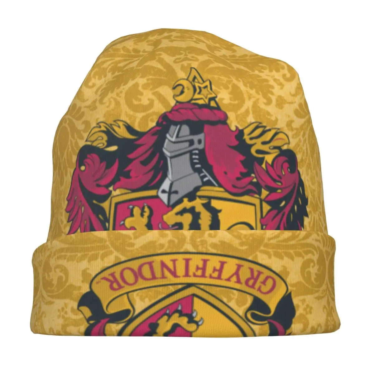 Potters Gryffindor Cap Fashion Unisex Ski Skullies Beanies Hats Spring Warm Head Wrap Bonnet