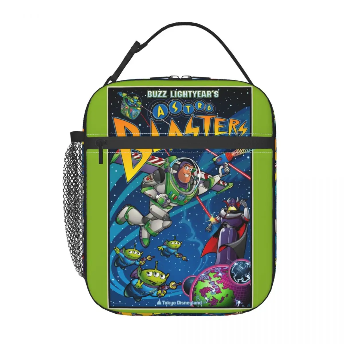 Custom Toy Story Green Aliens Insulated Lunch Bags for School Office Buzz Lightyear Anime Leakproof Thermal Cooler Lunch Box