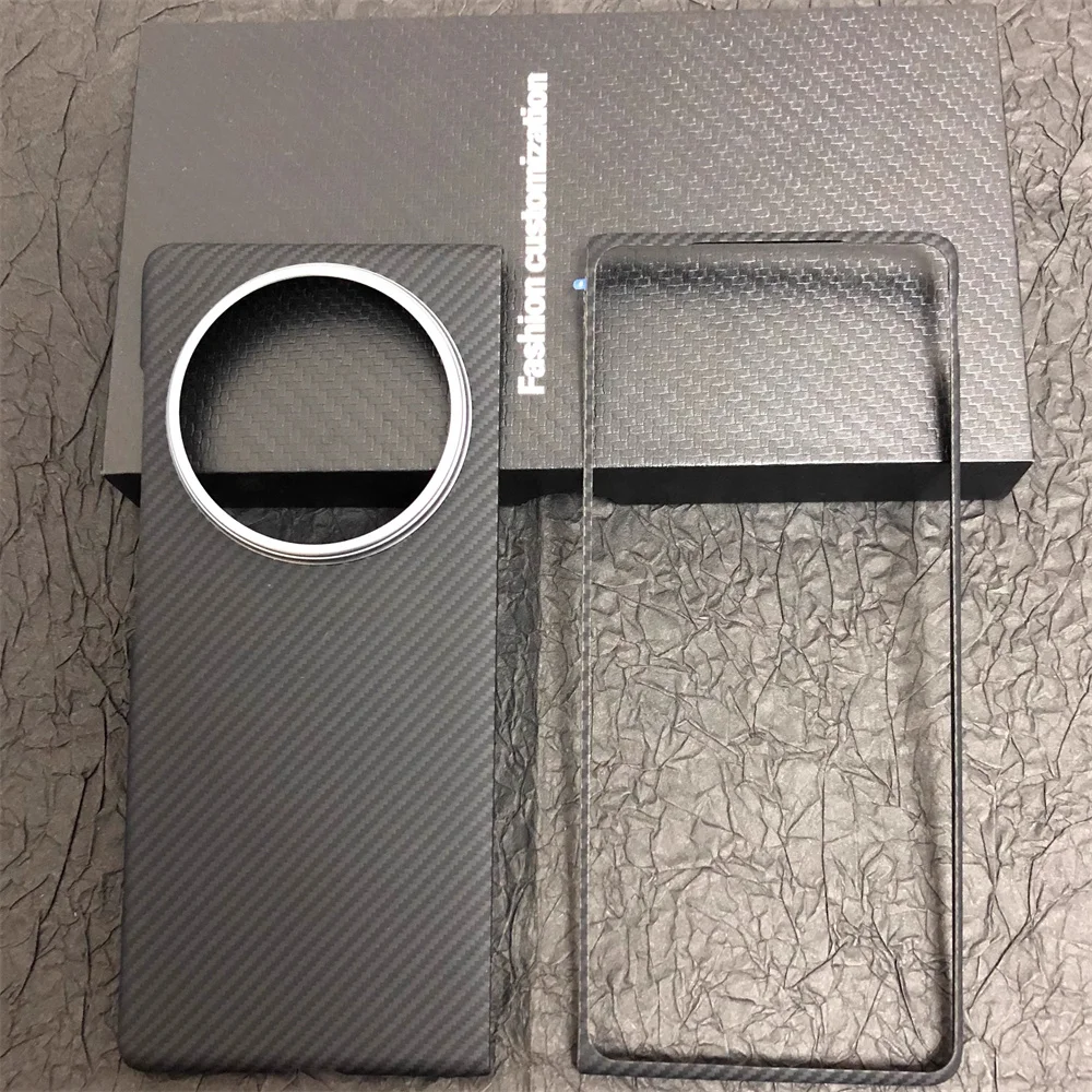 

Чехол для VIVO X Fold5, магнитный чехол из арамидного волокна, тонкий, из натурального твердого углеродного волокна, защитный чехол, совместимый с Magsafe