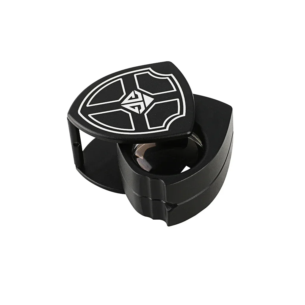2026/Diamond Inspecting Loupe GemTrue Shield Loupe Deluxe Black Patented Rivet-Free Design 10x Lens for Jewelers