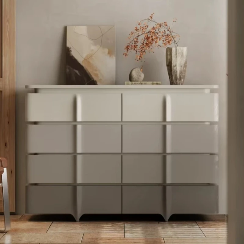 Gradual change color system four drawer cabinet bedroom wall-mounted locker