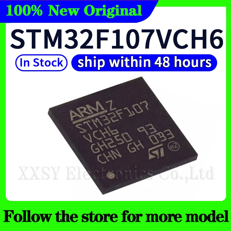 STM32F107VCT6 STM32F107VBT6 STM32F107RCT6 STM32F107RBT6 STM32F107VCH6 Hoge kwaliteit Nieuwe