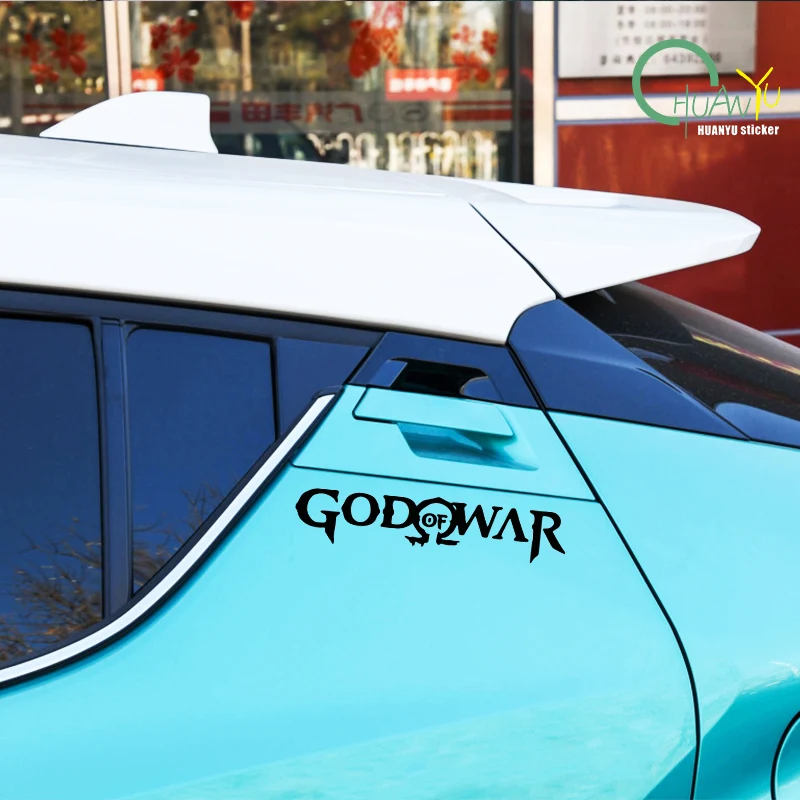 God of War Game Logo Car Stickers Personality Decal Sunscreen Die Cut Refrigerator Helmet Car Accessories view 4