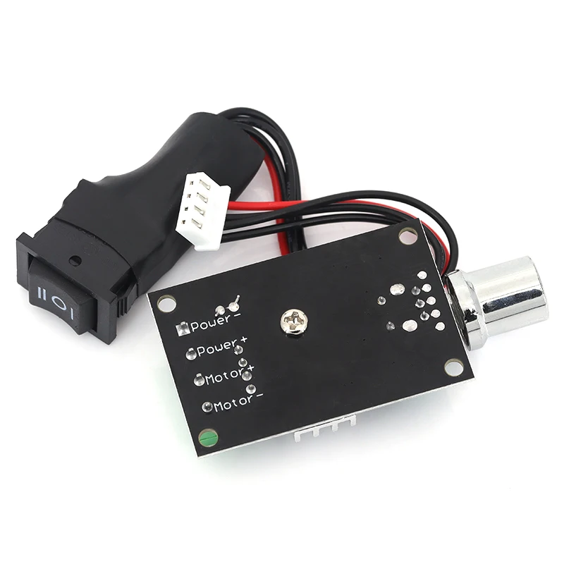 1/5/10PCS DC Motor PWM Control Board 6V 12V 24V 28VDC 3A 80W Adjustable Variable Speed Reversible Speed Regulator with Switch