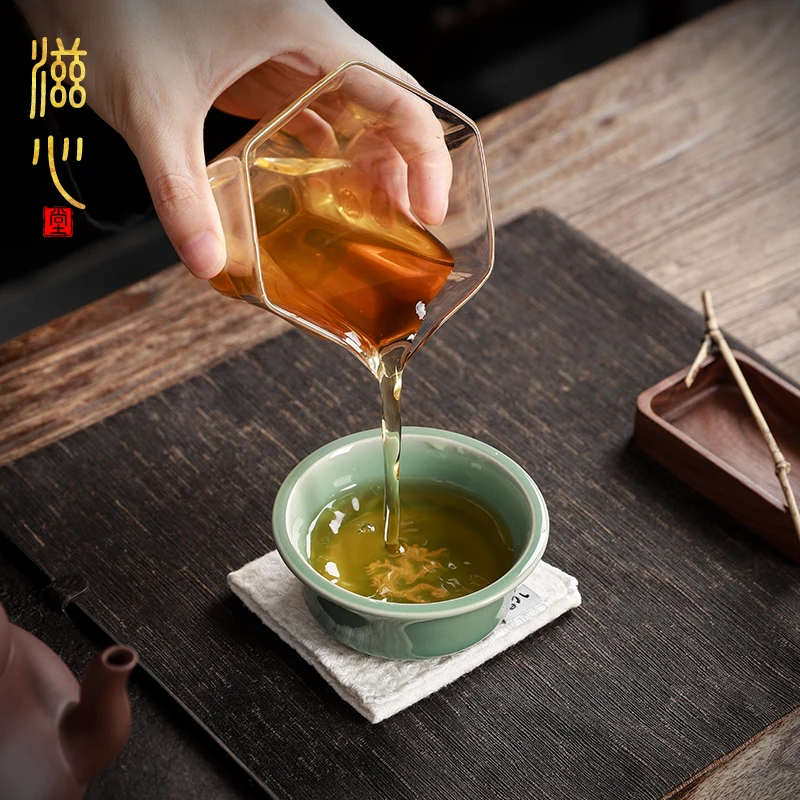 High-End Longquan Celadon Cup Single Female Tea Kung Fu Teaware Couple and Cups