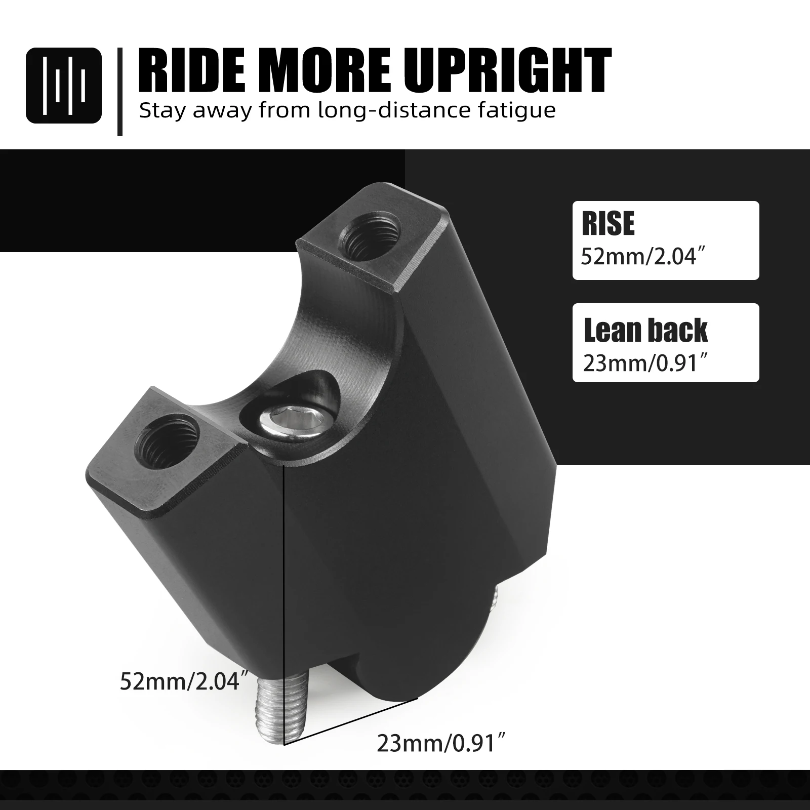 Motorcycle Aluminum 2" Rise 28mm Handlebar Risers for Yamaha Tenere 700 XT700Z 2019 2020 Tenere700 1-1/8" Handle Bar Risers - Image 6