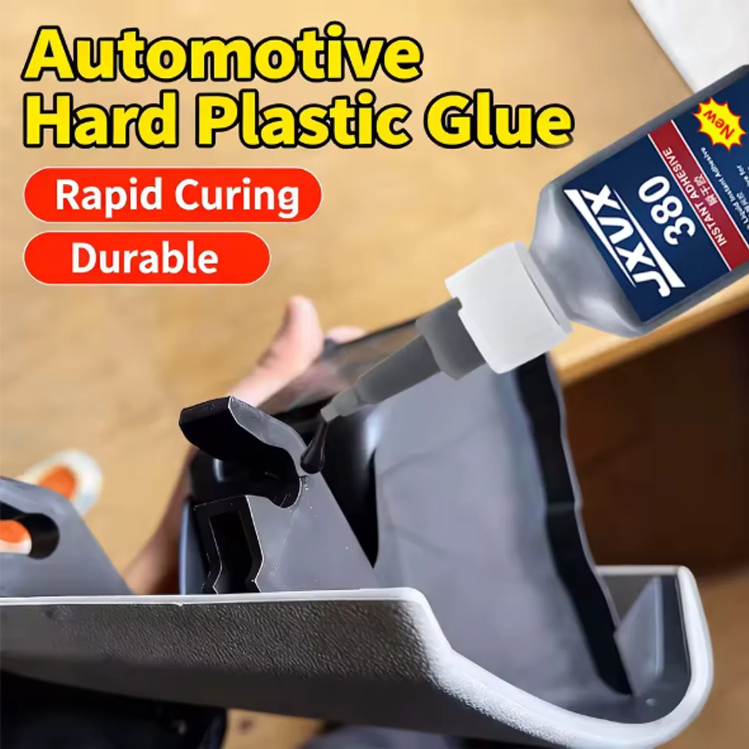 JXVX 380 20g Cyanoacrylate Adhesive High Temp Resistant Impact Resistant Bond Plastic Metal Rubber For Auto Body Bumper Repair.