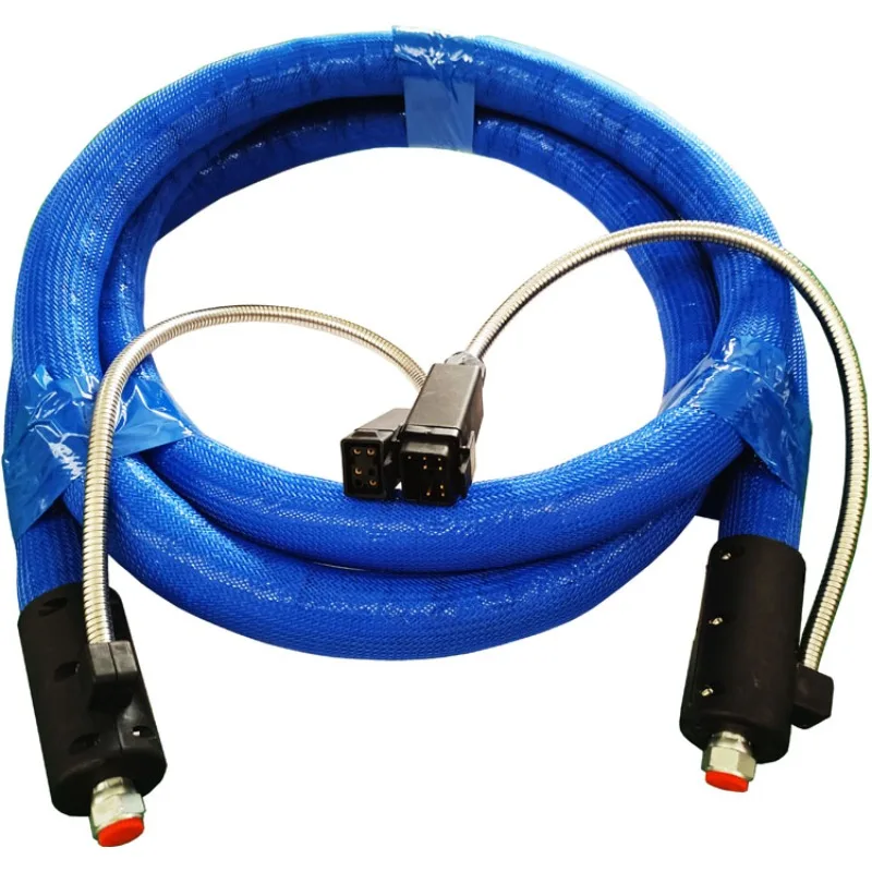 Flexible Hot Melt Glue Heated Hose Pipe Heat Resistant Hose for Gluing Machine 8mm 100Mpa Cutting