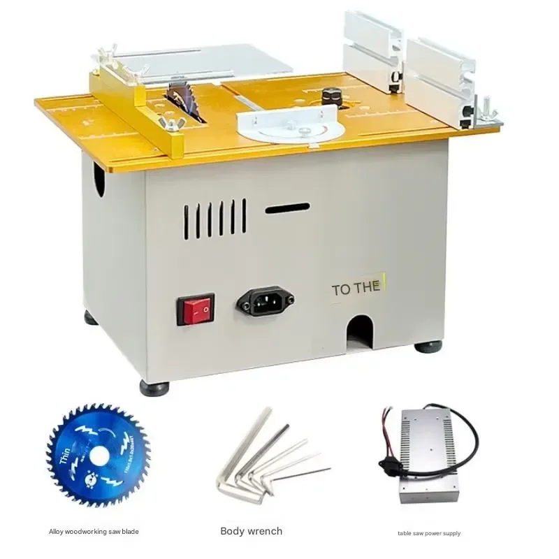 220v Aluminum Slot Trimming Cutting Portable Bench Cutter Milling Trimming Machine Mini Multi-function Table Saw for