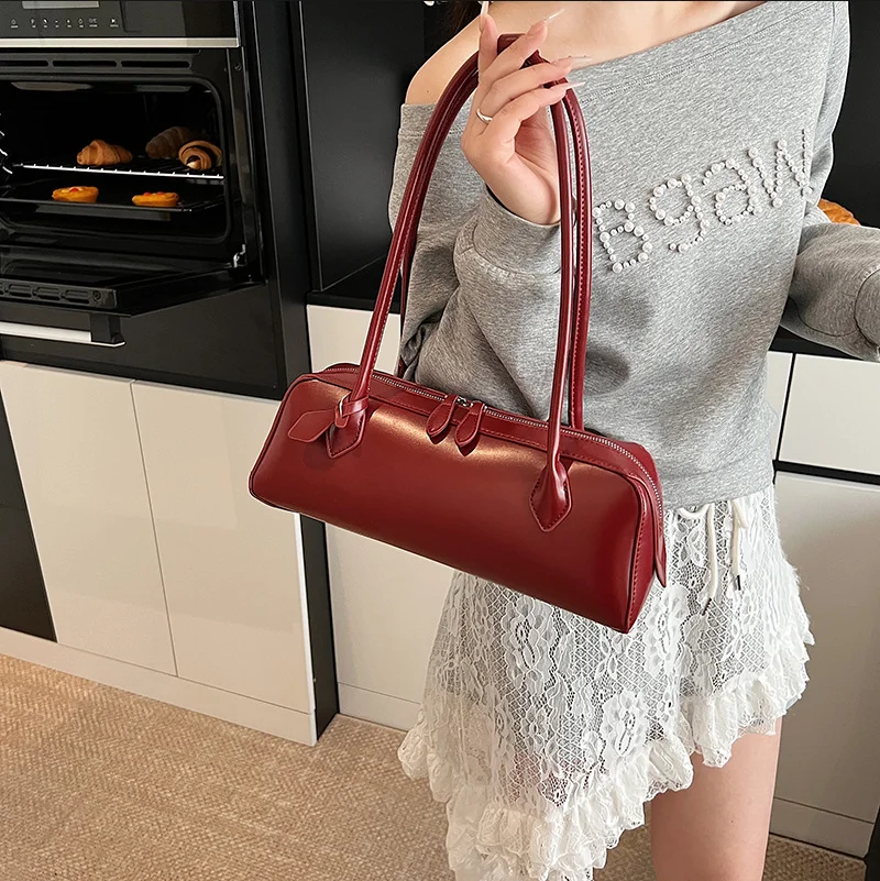 

Женская сумка из натуральной кожи, корейская роскошная сумка 2020, винтажная длинная сумка на плечо, женская сумка под мышками, сумка для покупок