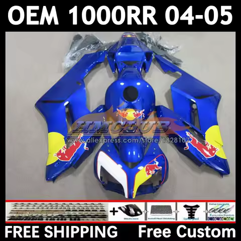 Injection Fairing For HONDA CBR 1000RR 1000CC yellow red CBR1000 RR CBR 1000 CC RR 75No.124 CBR1000RR 04 05 2004 2005 OEM Body