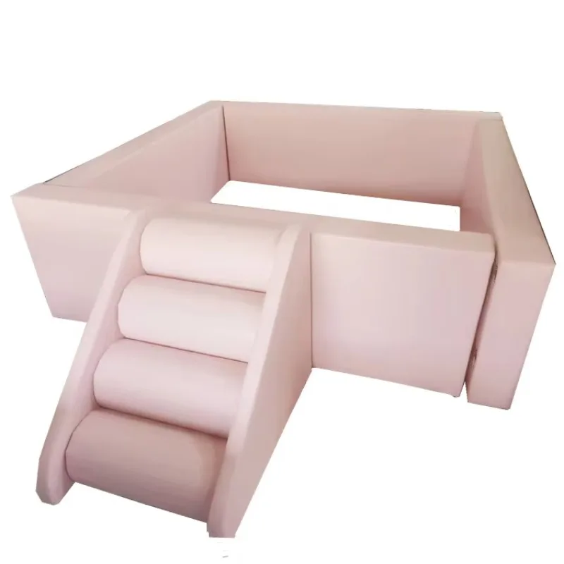 商業パーティーイベントレンタル 誕生日レンタル可能 子供用 白 緑 パステル ベージュ 遊具 ソフトプレイピット ボールピット