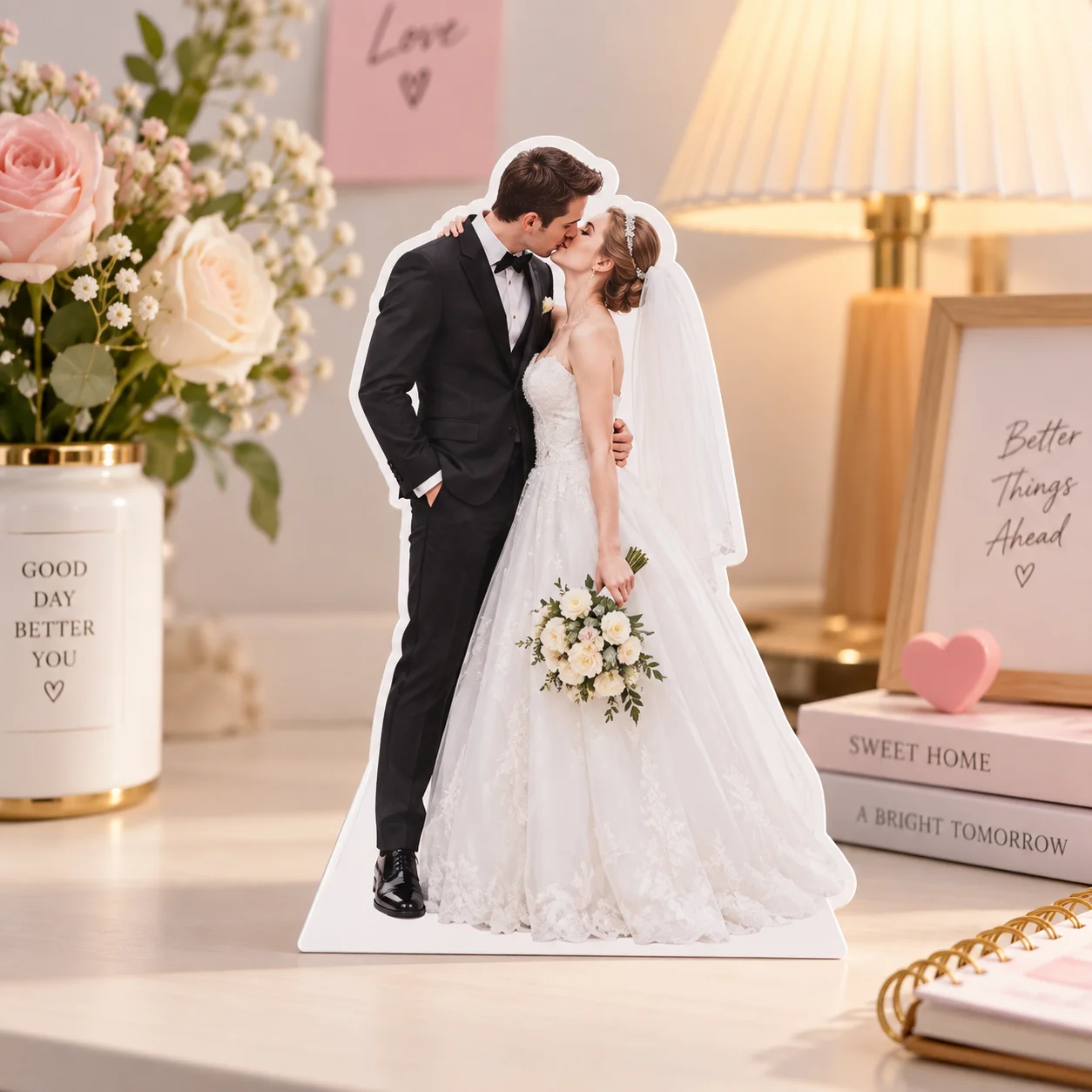 Picture Custom Cardboard Desk Decor Personalized Mini Cutout Standee Keepsake Gift for Home Shelf Office Tabletop Creative Gift view 6