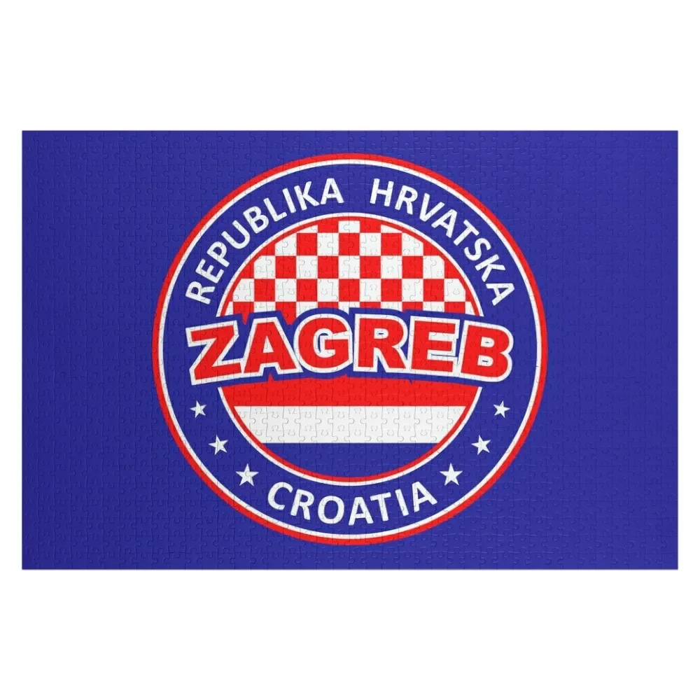 

Zagreb, Croatia, Hrvatska Jigsaw Puzzle Wooden Jigsaws For Adults Customized Kids Gift Puzzle