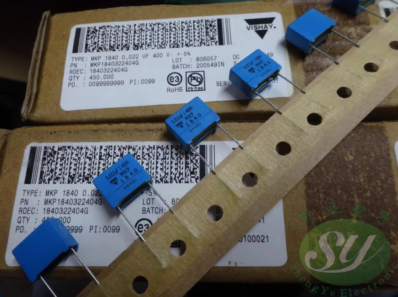 10 peças ese mkp1840 0.022uf/400v 22nf 223 novo capacitor de filme 10mm